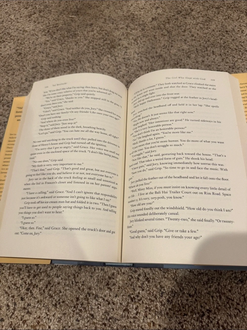 The Girl Who Slept with God - Illustrated Blue Cover Hardcover